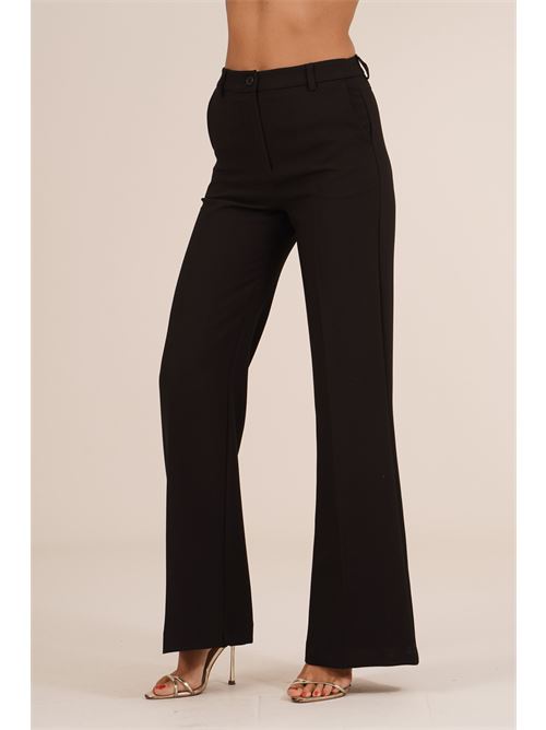Pantalone palazzo in crepe Love To Love by Gai Mattiolo | LT700NERO